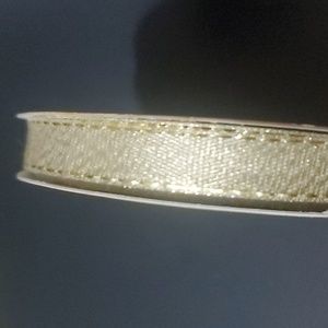 $2 Add-on Christmas Ribbon Gold .5"x3yd Metallic Trim